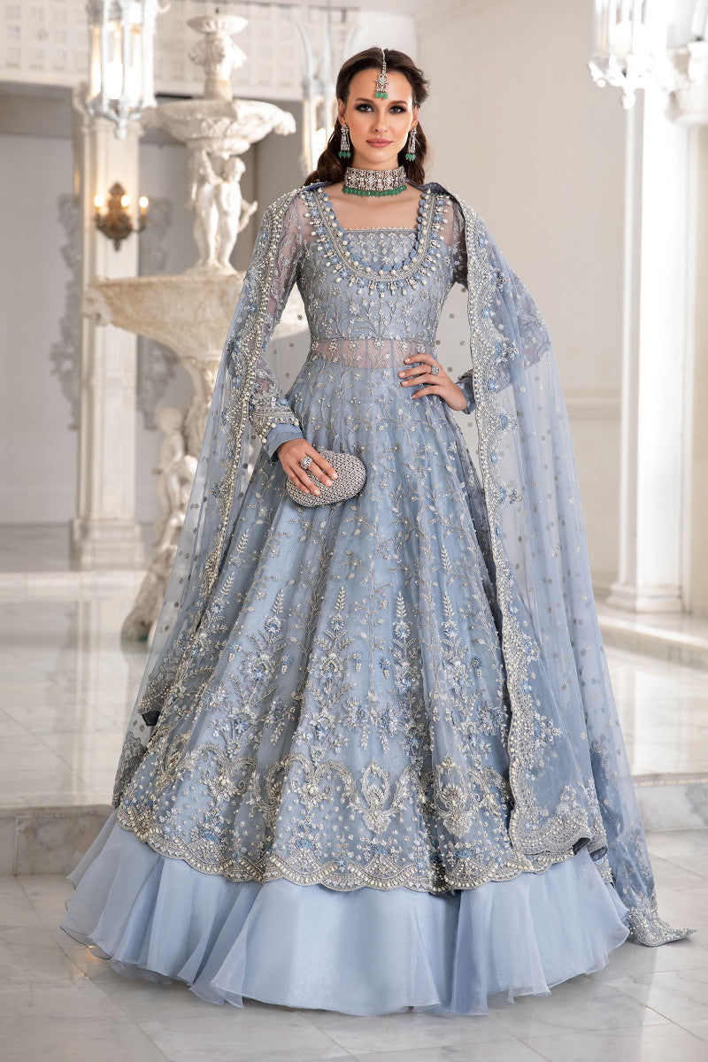 Maria B. Couture Ice Blue MC-041 Designerstudioofficial